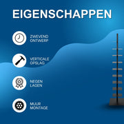 Zwevende boekentoren - Boekenrek voor thuis, kantoor of woonkamer - 9 lagen - HAPPYMENT